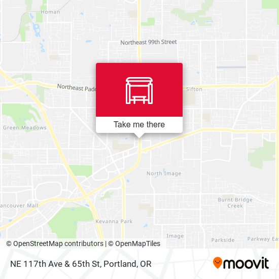 NE 117th Ave & 65th St map