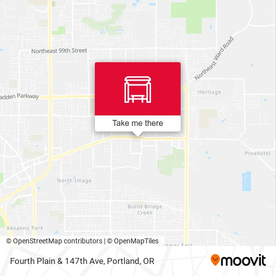 Fourth Plain & 147th Ave map