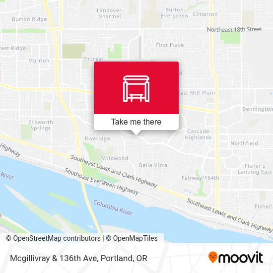 Mcgillivray & 136th Ave map