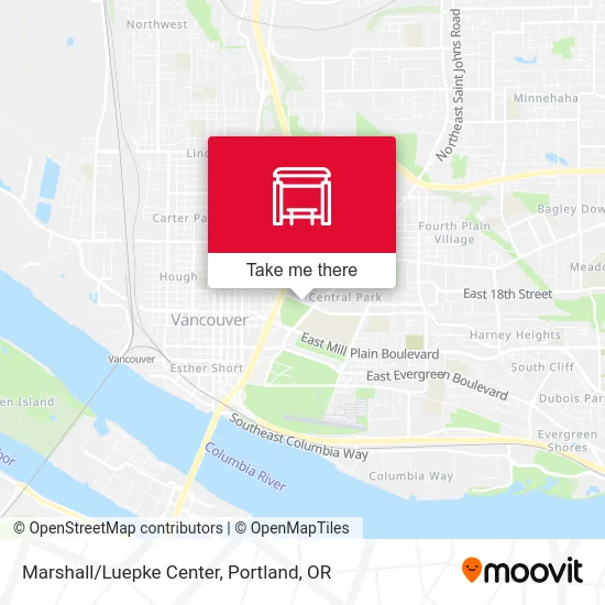 Marshall/Luepke Center map