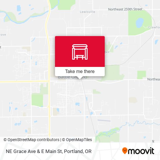 NE Grace Ave & E Main St map
