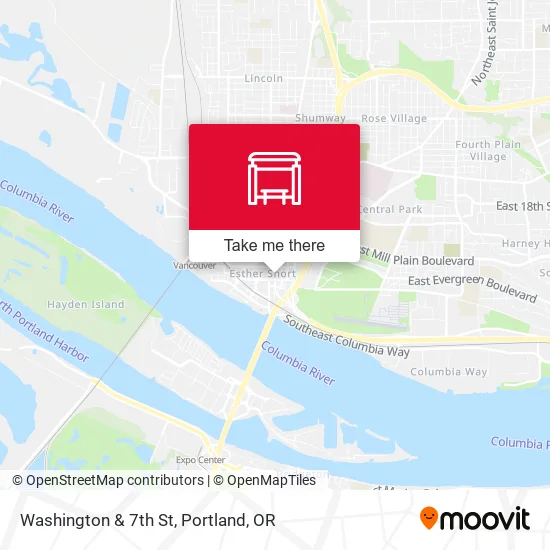 Washington & 7th St map