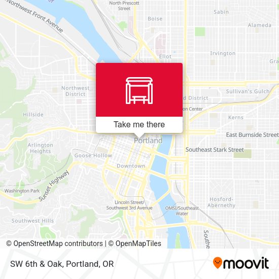 Mapa de SW 6th & Oak