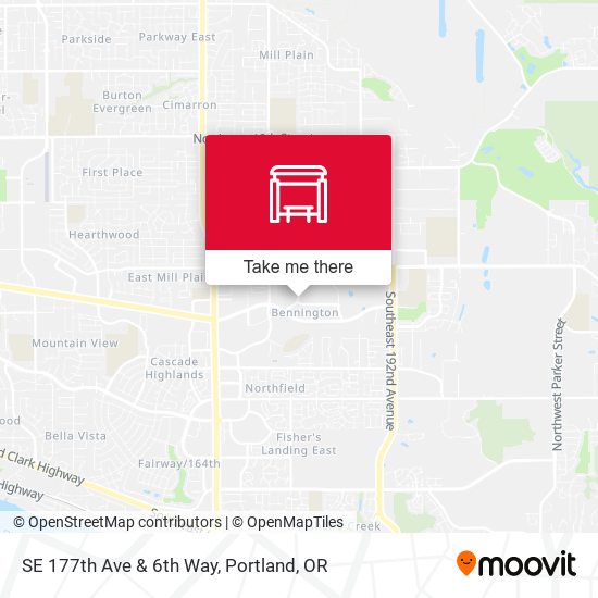 SE 177th Ave & 6th Way map