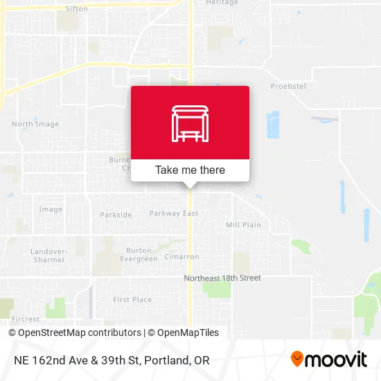 NE 162nd Ave & 39th St map