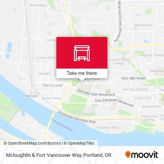 Mapa de Mcloughlin & Fort Vancouver Way