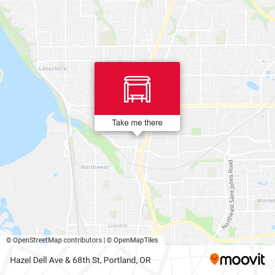 Hazel Dell Ave & 68th St map