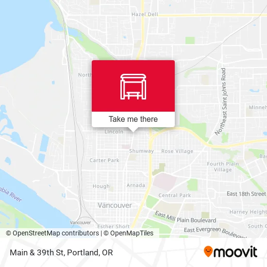 Main & 39th St map