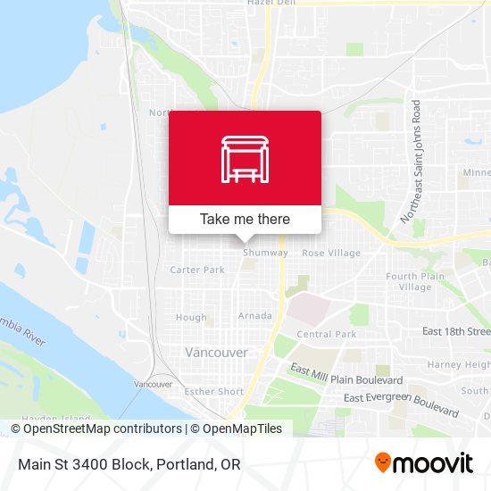 Main St 3400 Block map