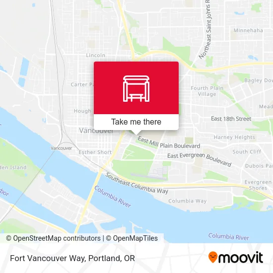 Fort Vancouver Way map