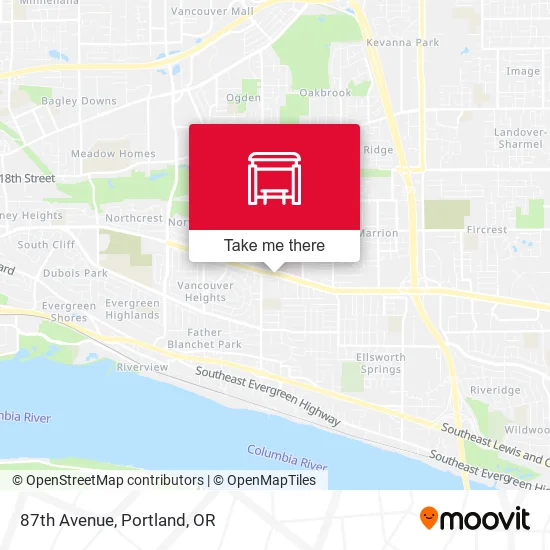87th Avenue map