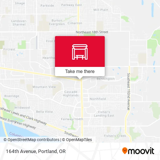 164th Avenue map