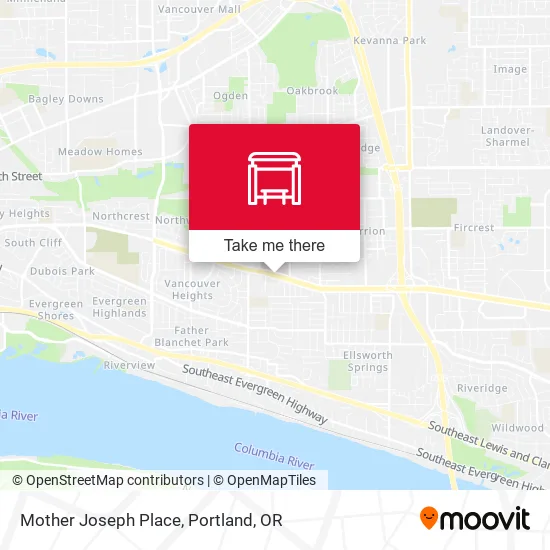 Mother Joseph Place map