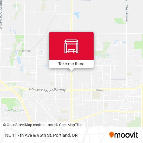 NE 117th Ave & 95th St map