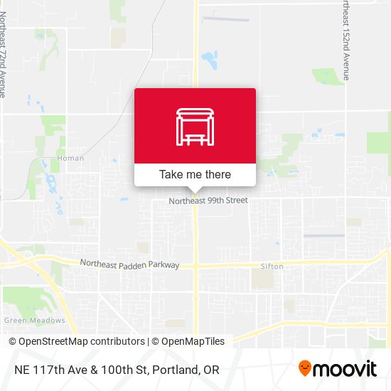 NE 117th Ave & 100th St map