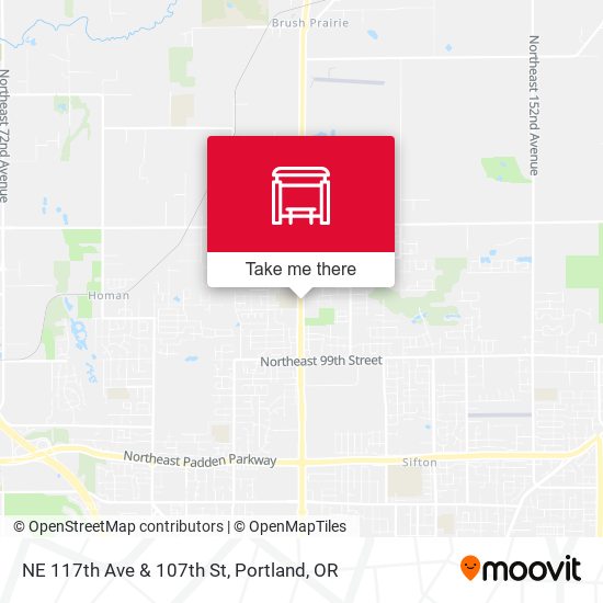 NE 117th Ave & 107th St map