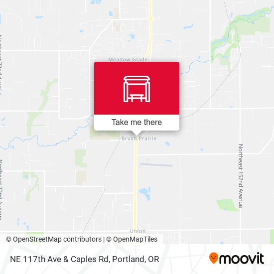 NE 117th Ave & Caples Rd map