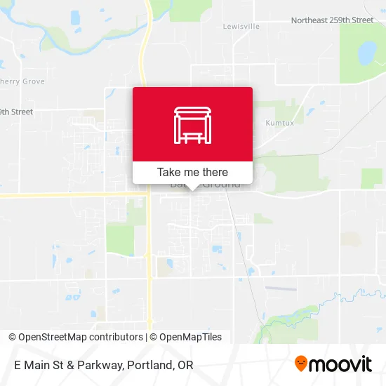 E Main St & Parkway map