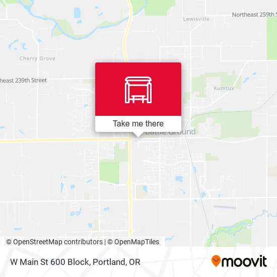 W Main St 600 Block map