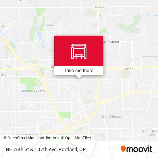 NE 76th St & 107th Ave map