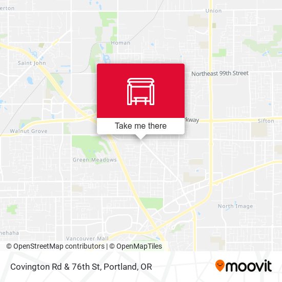 Covington Rd & 76th St map