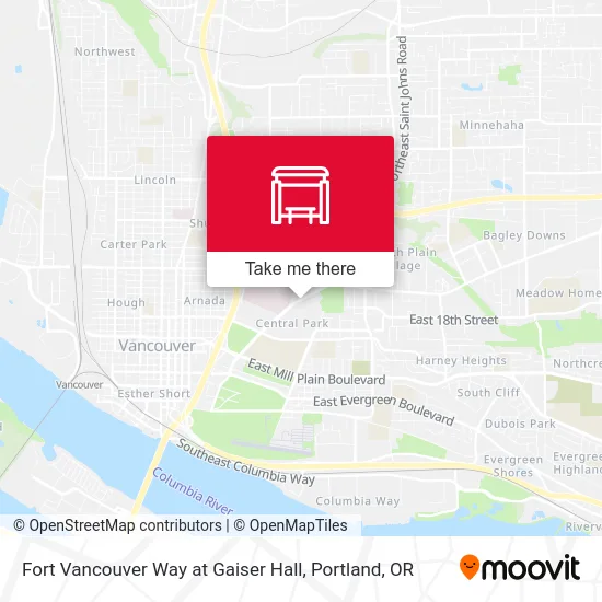 Fort Vancouver Way at Gaiser Hall map
