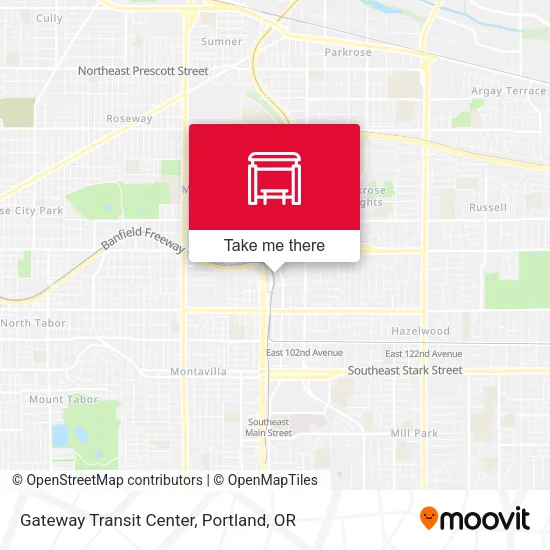 Mapa de Gateway Transit Center