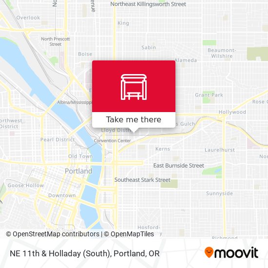 NE 11th & Holladay (South) map