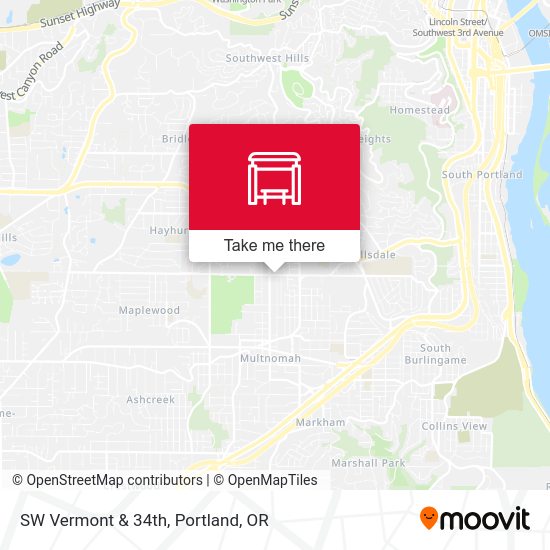 SW Vermont & 34th map