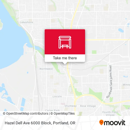 Hazel Dell Ave 6000 Block map
