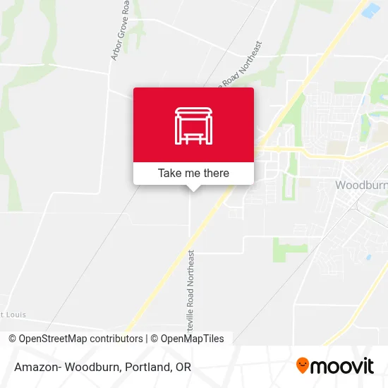 Amazon- Woodburn map