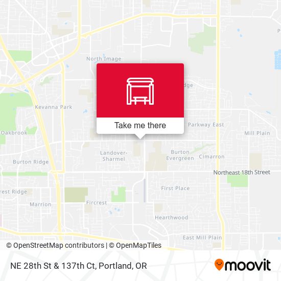 NE 28th St & 137th Ct map