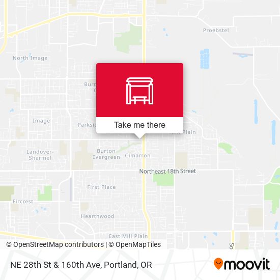 NE 28th St & 160th Ave map