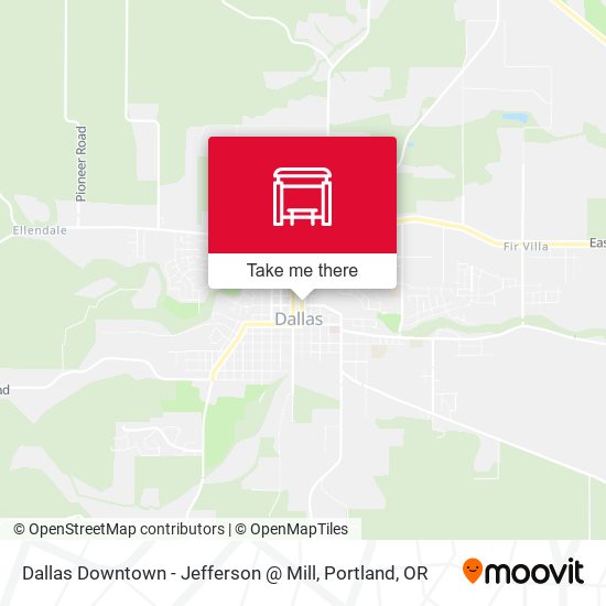Dallas Downtown - Jefferson @ Mill map