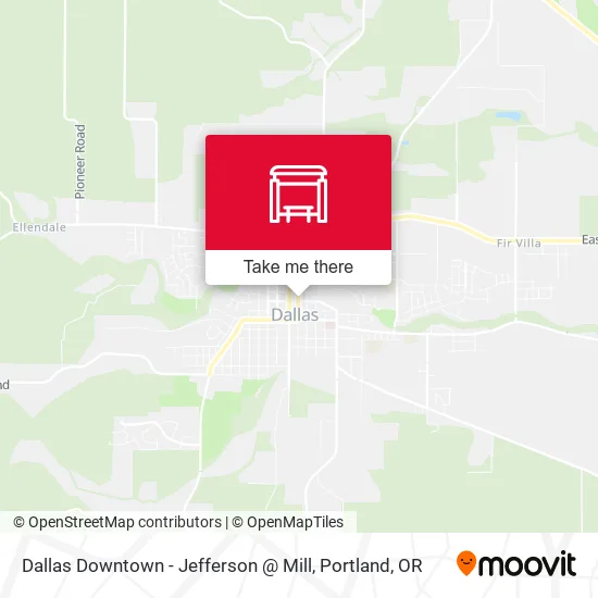 Dallas Downtown - Jefferson @ Mill map