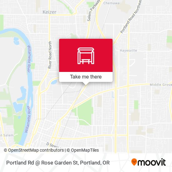Portland Rd @ Rose Garden St map