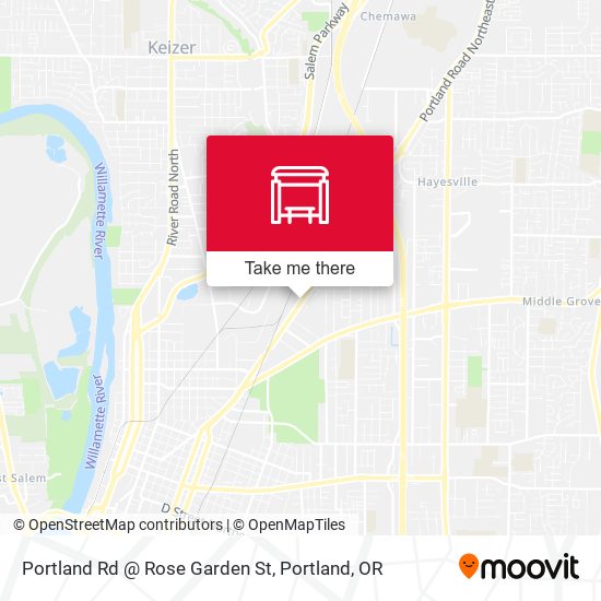 Portland Rd @ Rose Garden St map