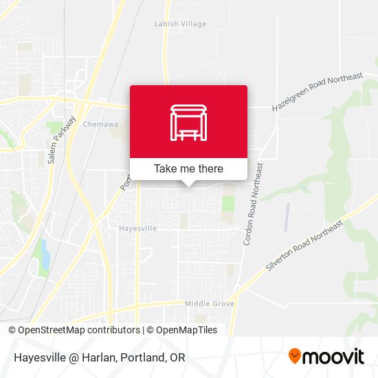 Hayesville @ Harlan map