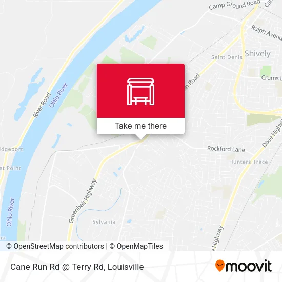 Cane Run Rd @ Terry Rd map