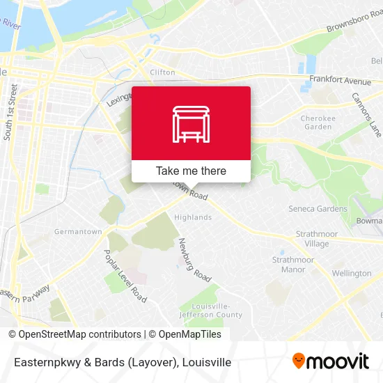 Easternpkwy & Bards (Layover) map