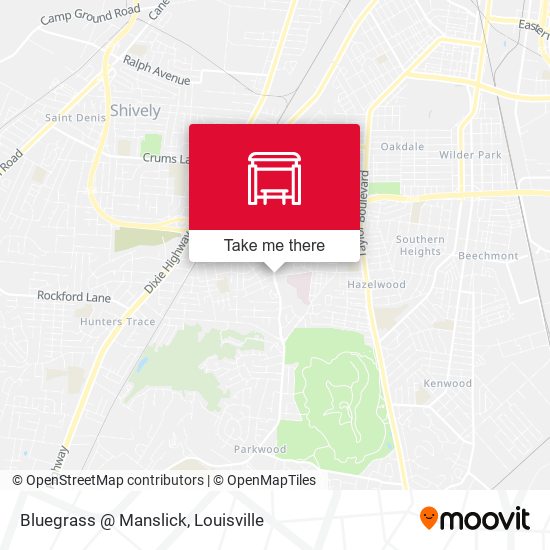 Bluegrass @ Manslick map
