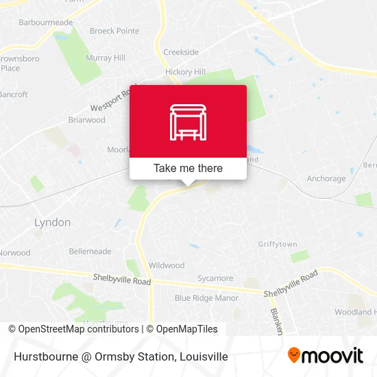 Hurstbourne @ Ormsby Station map