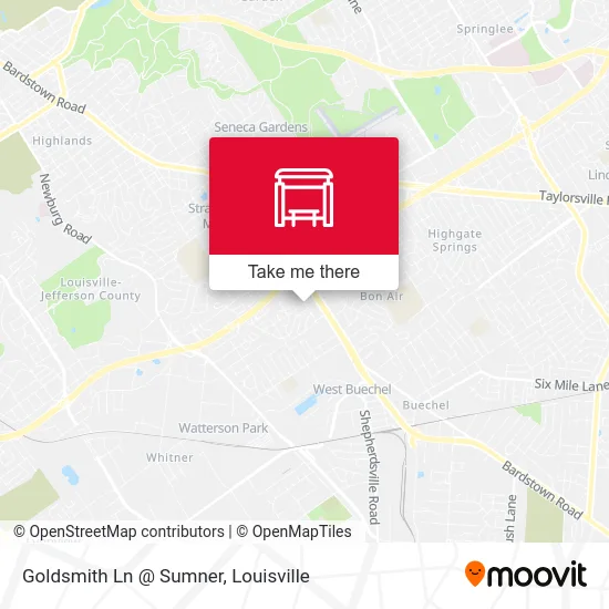 Mapa de Goldsmith Ln @ Sumner