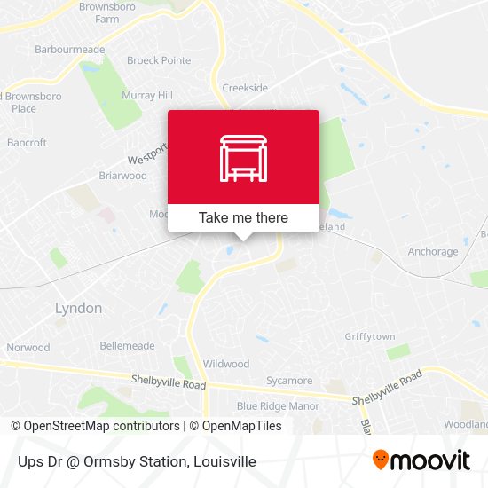 Ups Dr @ Ormsby Station map