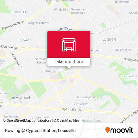 Bowling @ Cypress Station map