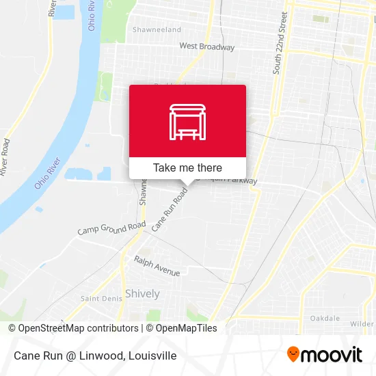 Cane Run @ Linwood map