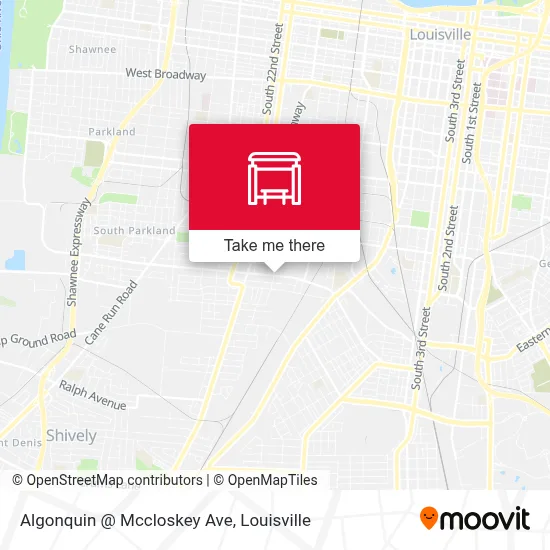 Algonquin @ Mccloskey Ave map