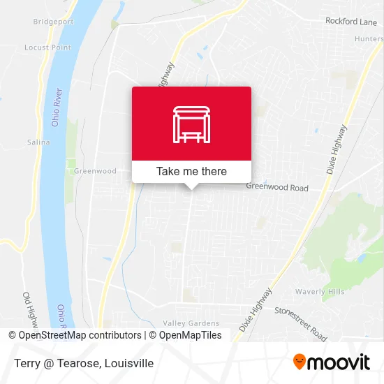 Terry @ Tearose map