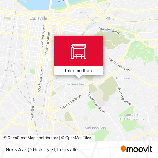 Goss Ave @ Hickory St map