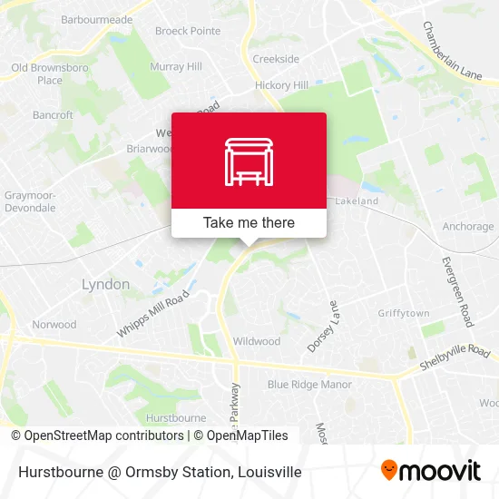 Hurstbourne @ Ormsby Station map